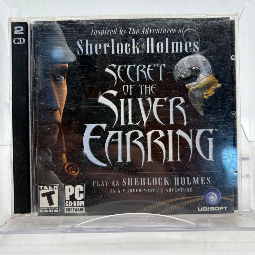 Sherlock Holmes Secret‎ of the Silver Earring PC CD-ROM Game 2-Disc Set 2004